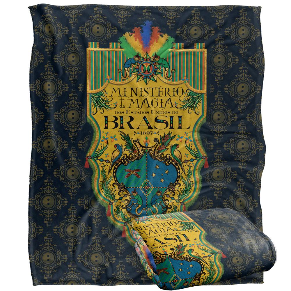 Multicoloured - Side - Fantastic Beasts Ministerio Da Magia Blanket