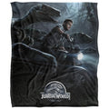 Multicoloured - Front - Jurassic World Raptor Blanket