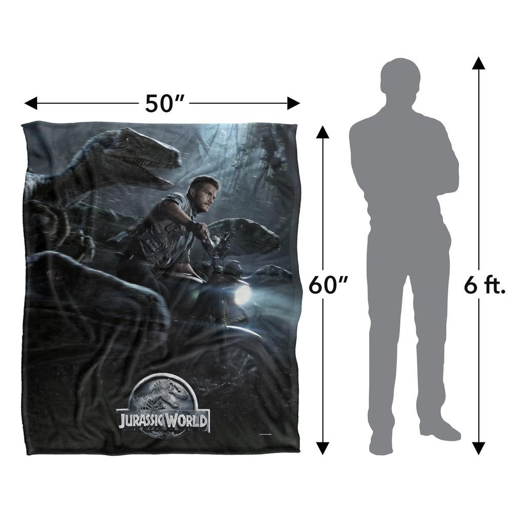 Multicoloured - Pack Shot - Jurassic World Raptor Blanket