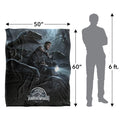Multicoloured - Pack Shot - Jurassic World Raptor Blanket