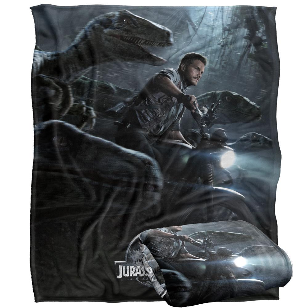 Multicoloured - Side - Jurassic World Raptor Blanket