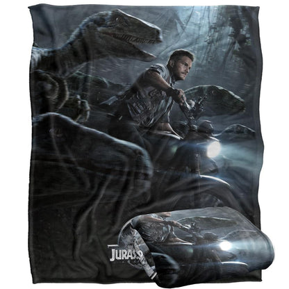 Multicoloured - Side - Jurassic World Raptor Blanket