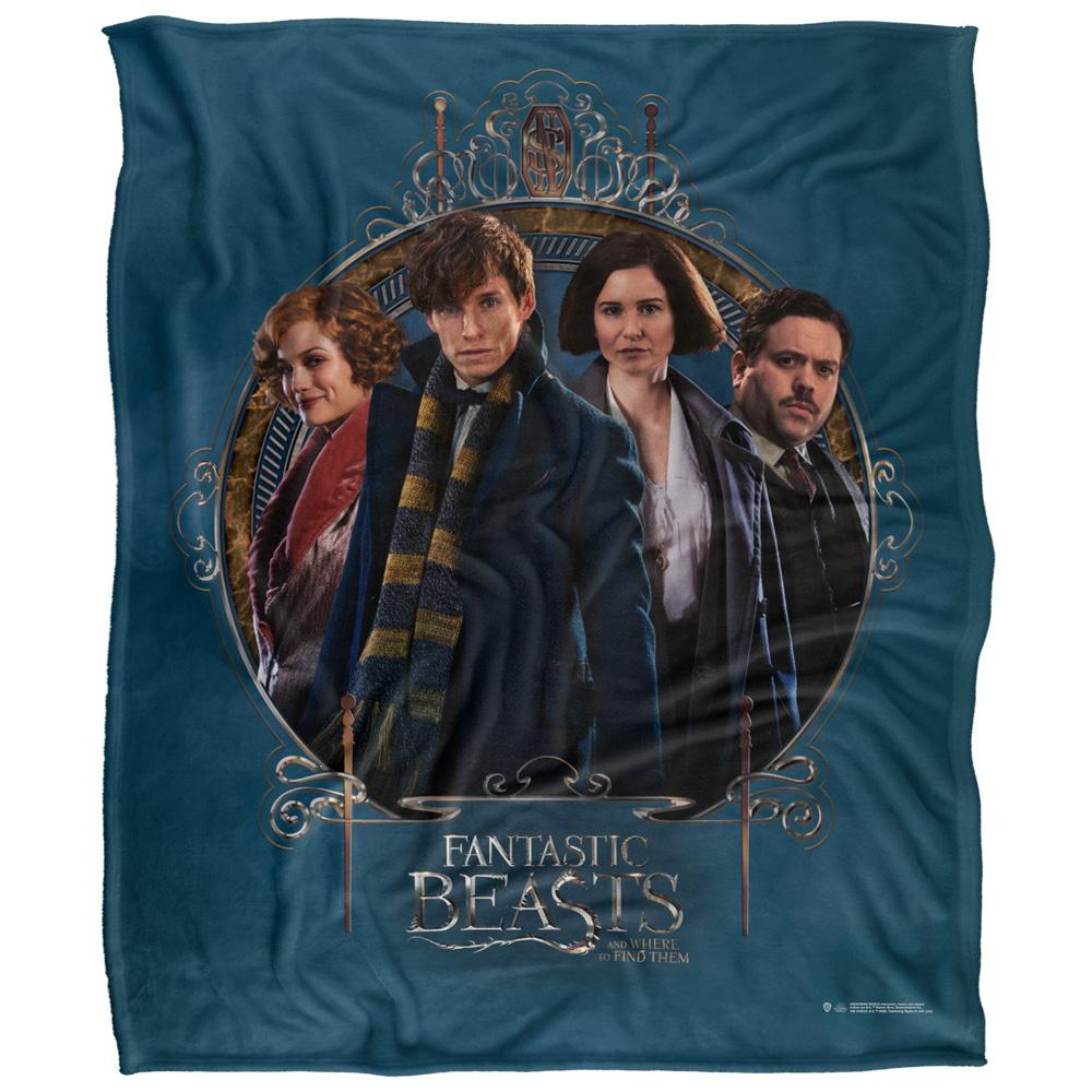 Multicoloured - Front - Fantastic Beasts Group Shot Blanket