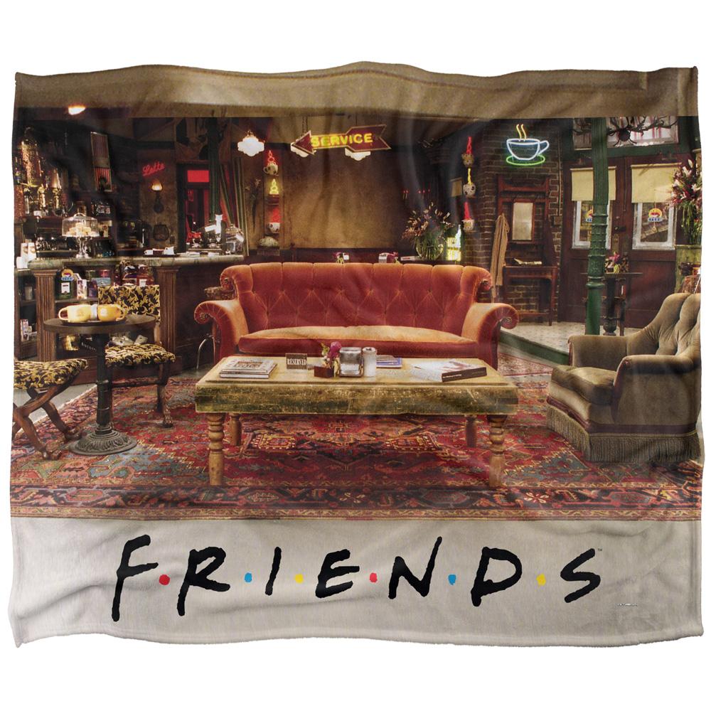 Multicoloured - Front - Friends Central Perk Photograph Blanket