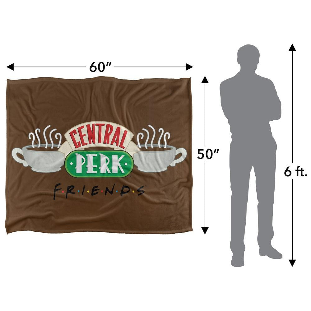 Multicoloured - Pack Shot - Friends Central Perk Logo Blanket