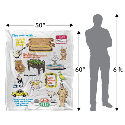 Multicoloured - Pack Shot - Friends The One WIth The... Icons Blanket