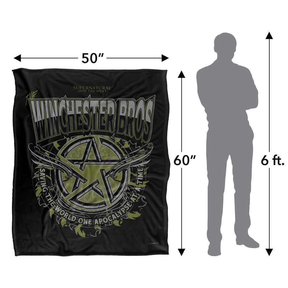 Multicoloured - Pack Shot - Supernatural Winchester Bros Blanket
