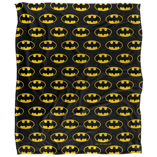 Multicoloured - Front - Batman All Over Logo Blanket