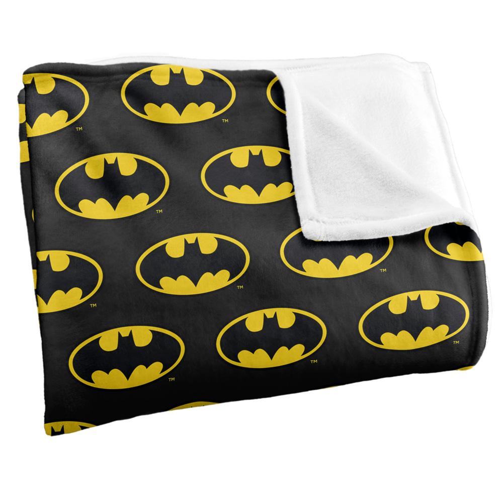 Multicoloured - Back - Batman All Over Logo Blanket