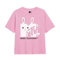 Light Pink - Front - MTV Girls Bunny T-Shirt