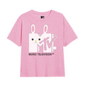 Light Pink - Front - MTV Girls Bunny T-Shirt