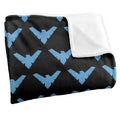 Multicoloured - Back - Batman All Over Logo Nightwing Blanket