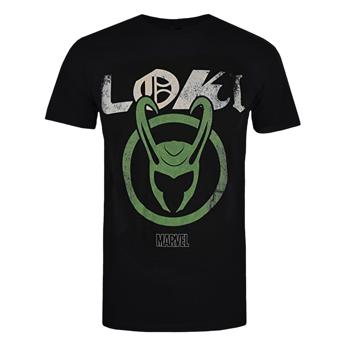 Black - Front - Loki Mens Emblem Cotton T-Shirt