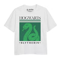 White-Green - Front - Harry Potter Girls Slytherin T-Shirt