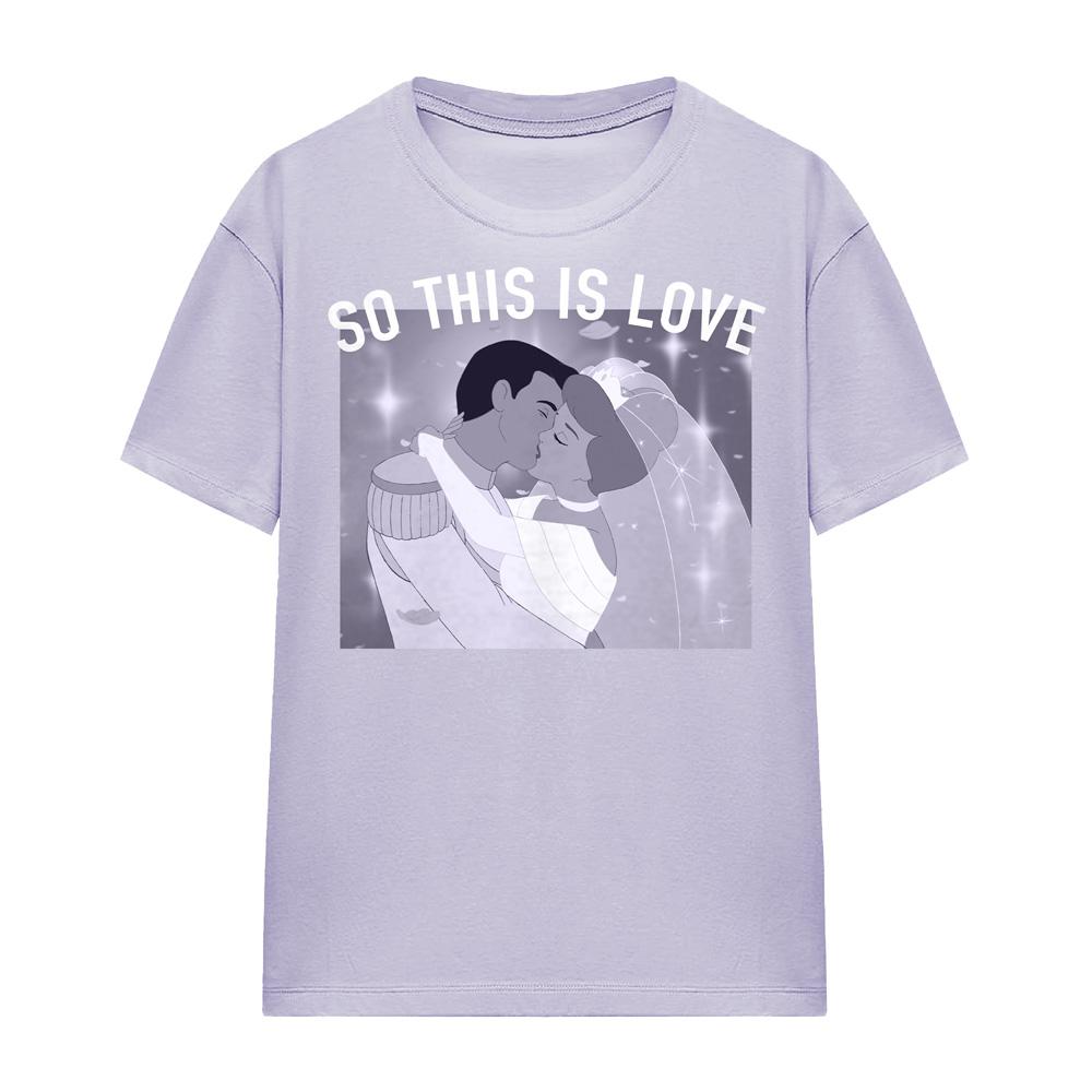 Soft Lavender - Front - Cinderella Unisex Adult So This Is Love T-Shirt