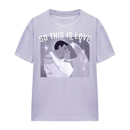 Soft Lavender - Front - Cinderella Unisex Adult So This Is Love T-Shirt