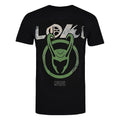 Black - Front - Loki Mens Emblem Cotton T-Shirt