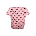 Flamingo Pink - Back - Disney Womens-Ladies Mickey Mouse Head Pyjama Top