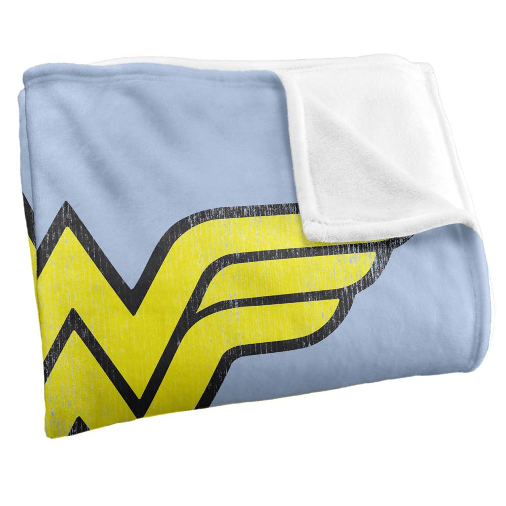Multicoloured - Side - Wonder Woman Logo Blanket