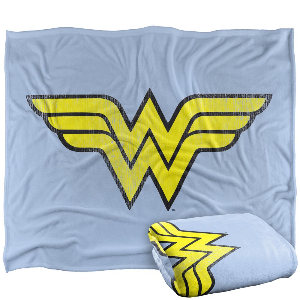 Multicoloured - Front - Wonder Woman Logo Blanket