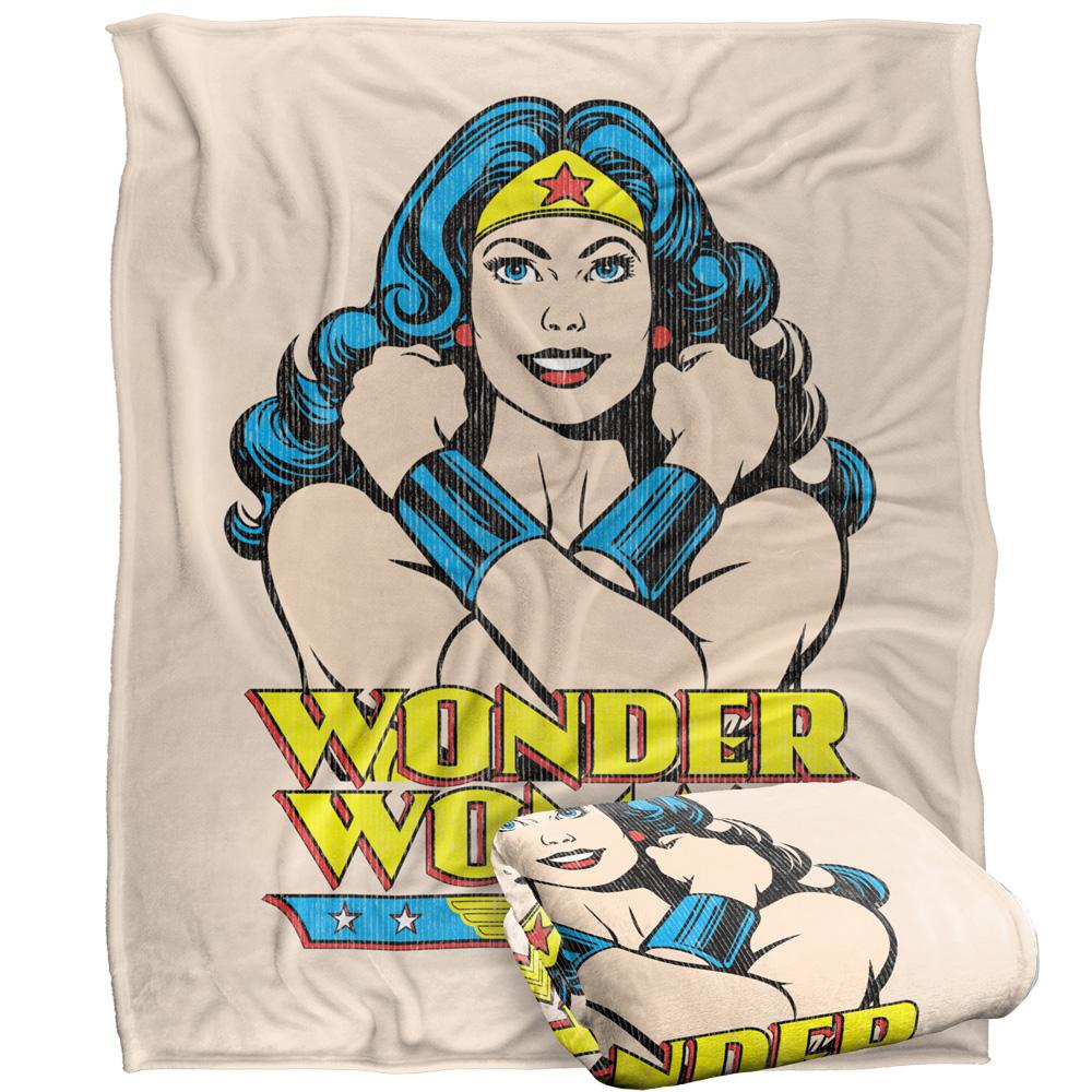 Multicoloured - Front - Wonder Woman Pose Blanket