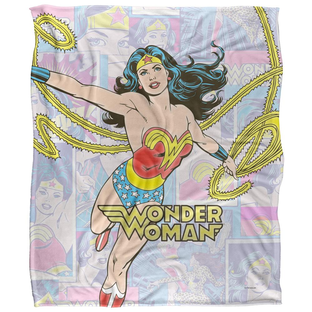 Multicoloured - Back - Wonder Woman Lasso Blanket
