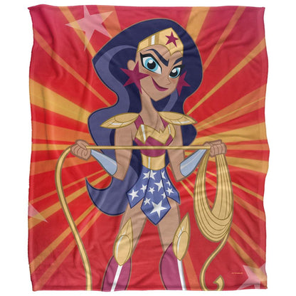 Multicoloured - Back - Superhero Girls Wonder Woman Blanket