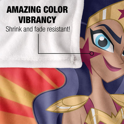 Multicoloured - Lifestyle - Superhero Girls Wonder Woman Blanket