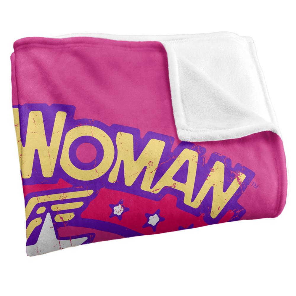 Multicoloured - Side - Wonder Woman Pose Blanket