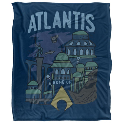 Multicoloured - Back - Aquaman Atlantis Blanket
