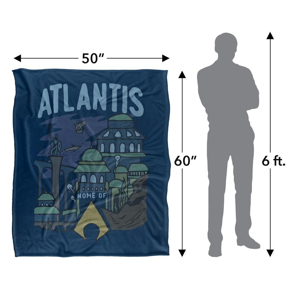 Multicoloured - Pack Shot - Aquaman Atlantis Blanket