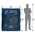 Multicoloured - Pack Shot - Aquaman Atlantis Blanket