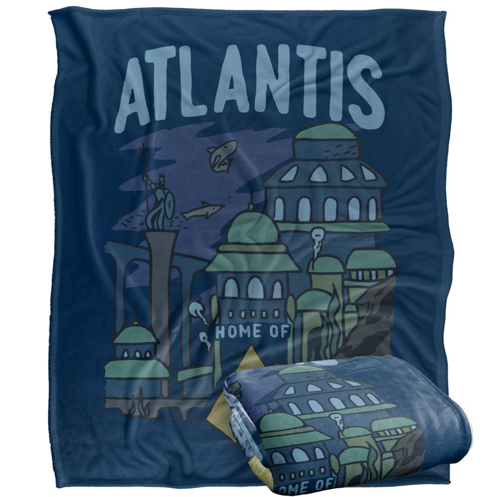 Multicoloured - Front - Aquaman Atlantis Blanket