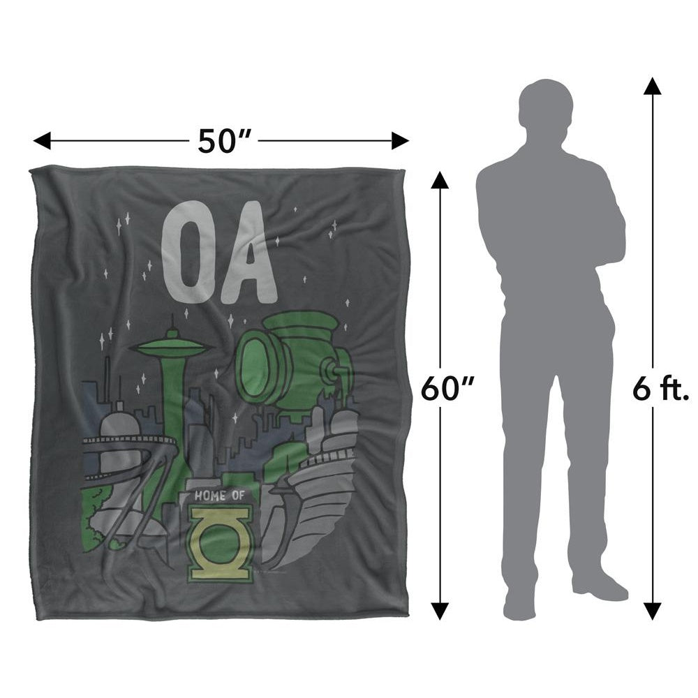 Multicoloured - Pack Shot - Green Lantern OA Blanket