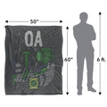 Multicoloured - Pack Shot - Green Lantern OA Blanket