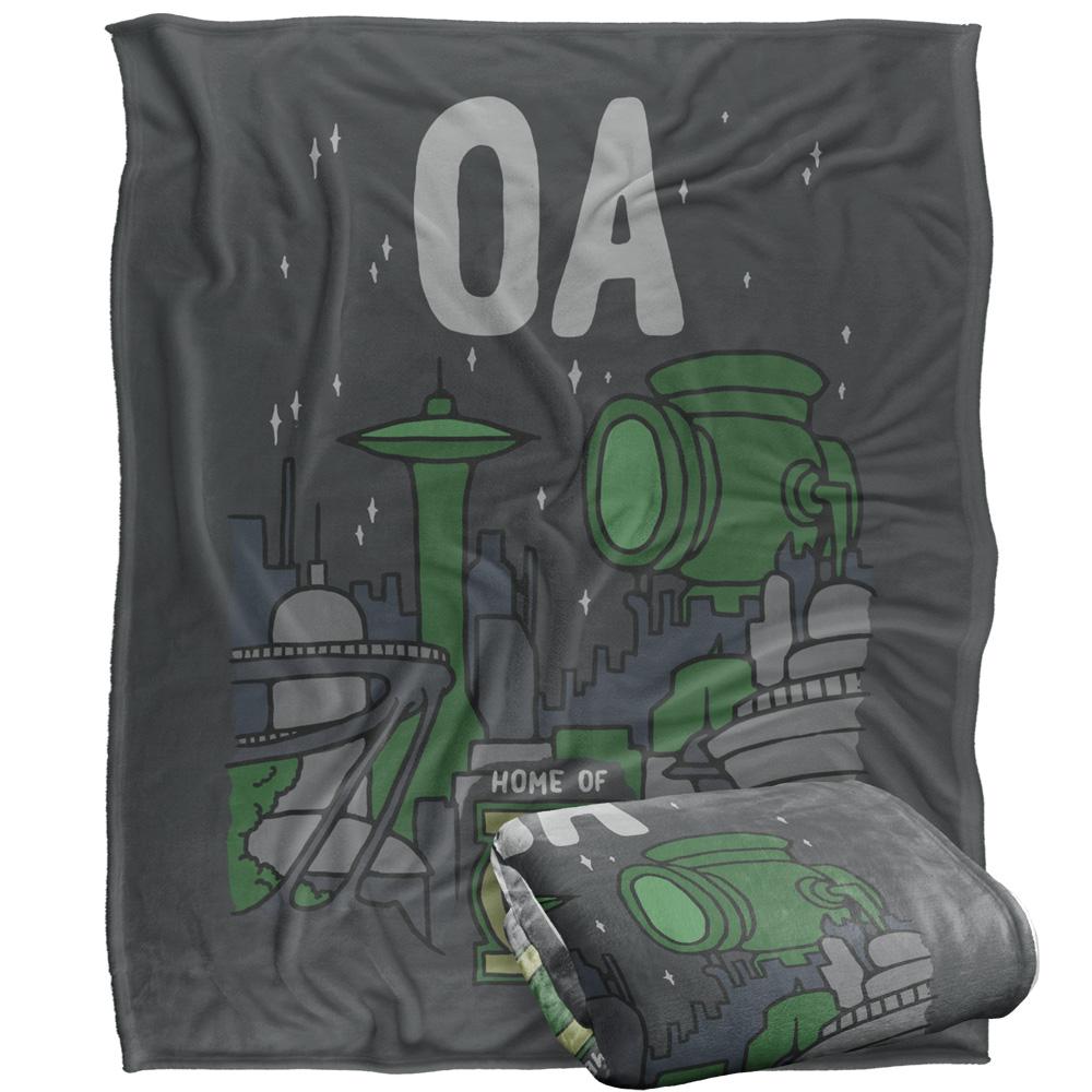 Multicoloured - Side - Green Lantern OA Blanket