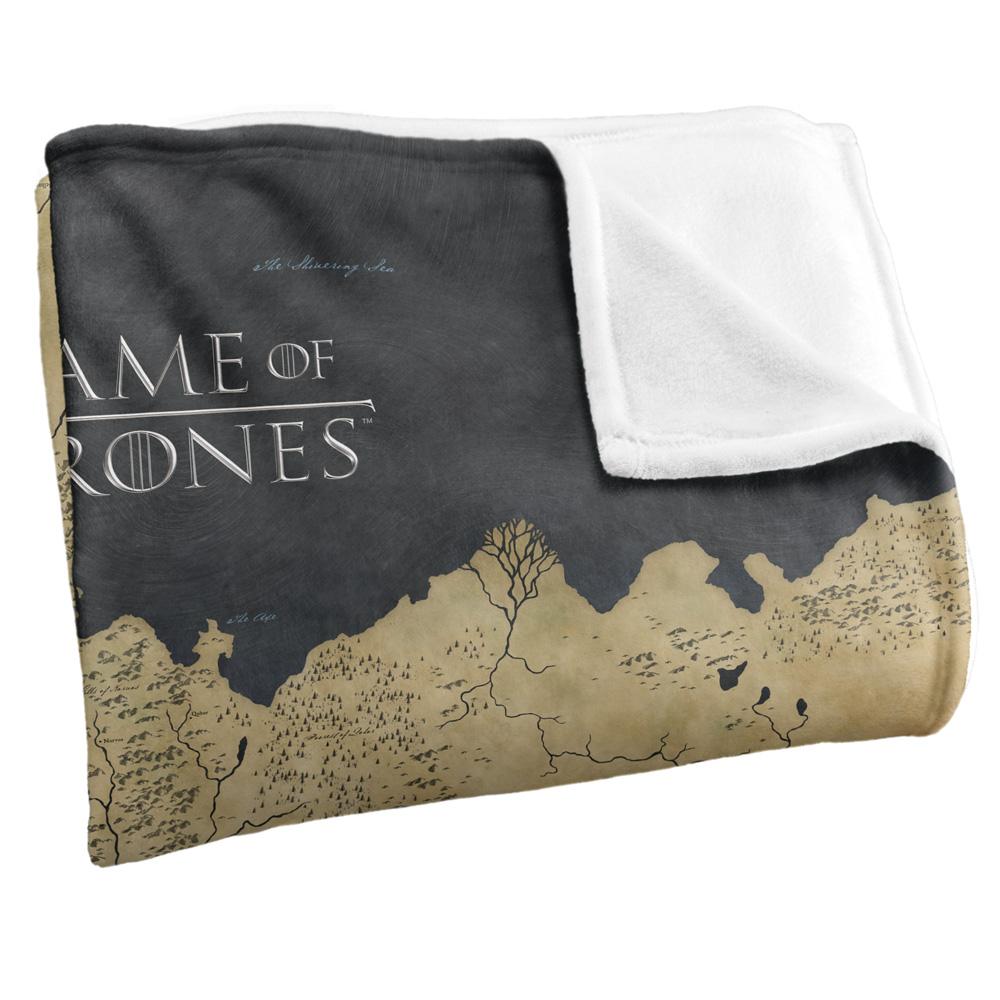 Multicoloured - Back - Game Of Thrones World Map Blanket