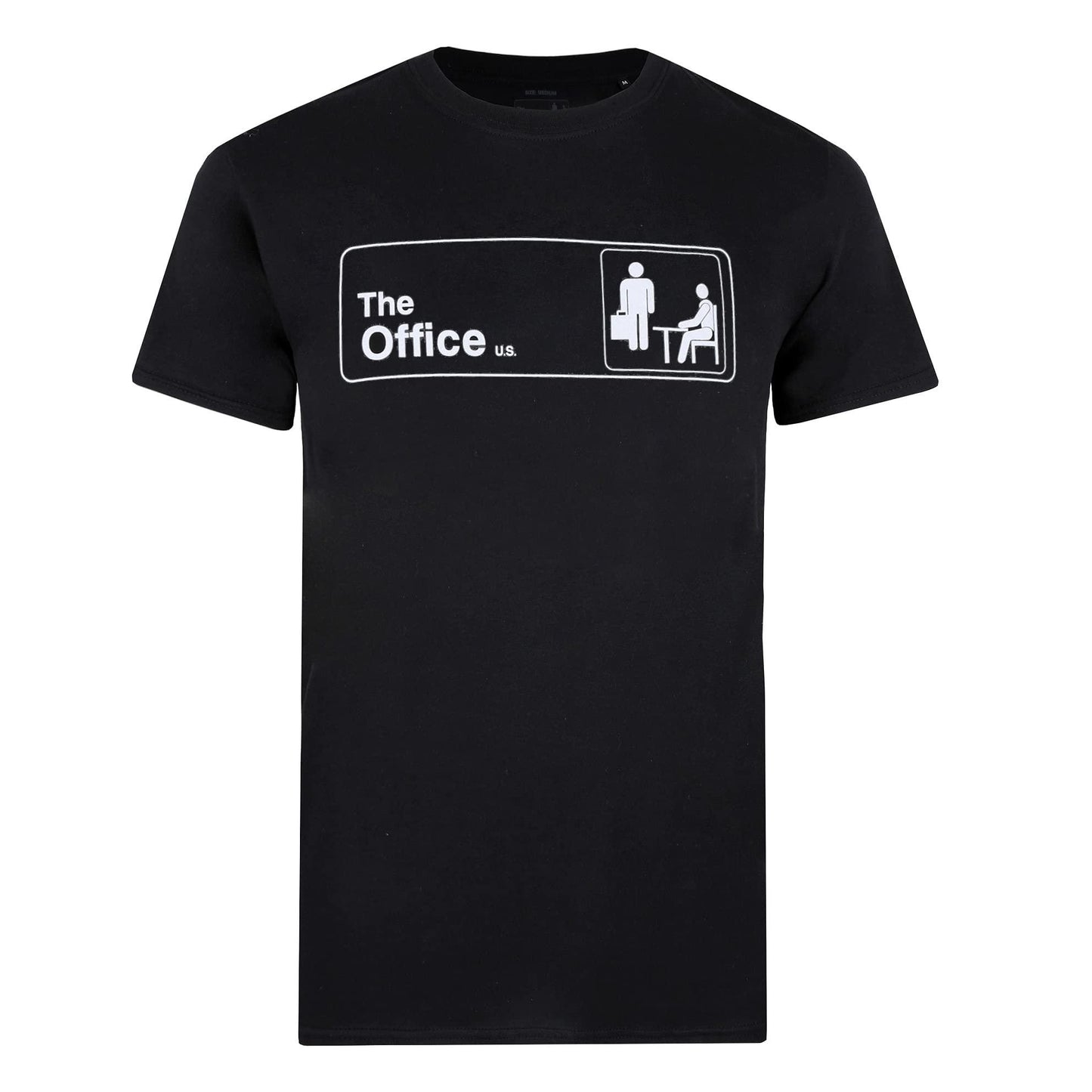 Black - Side - The Office Mens Logo T-Shirt