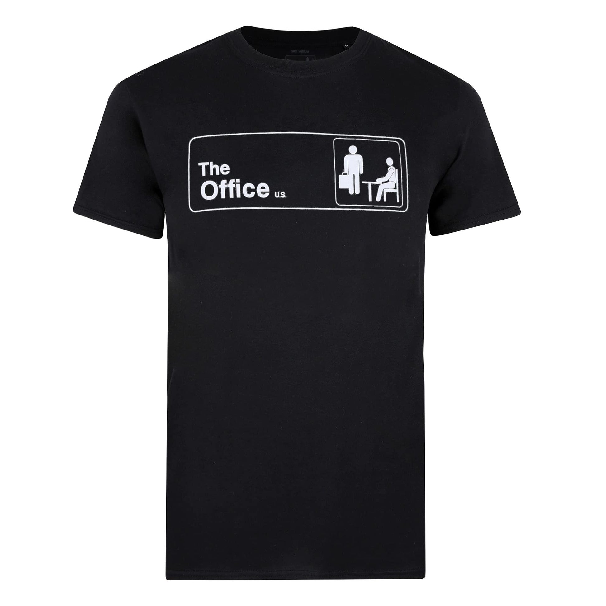 Black - Side - The Office Mens Logo T-Shirt