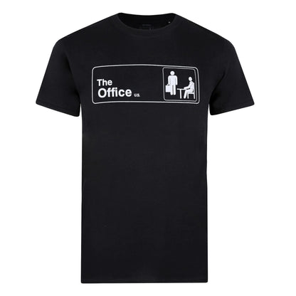 Black - Side - The Office Mens Logo T-Shirt