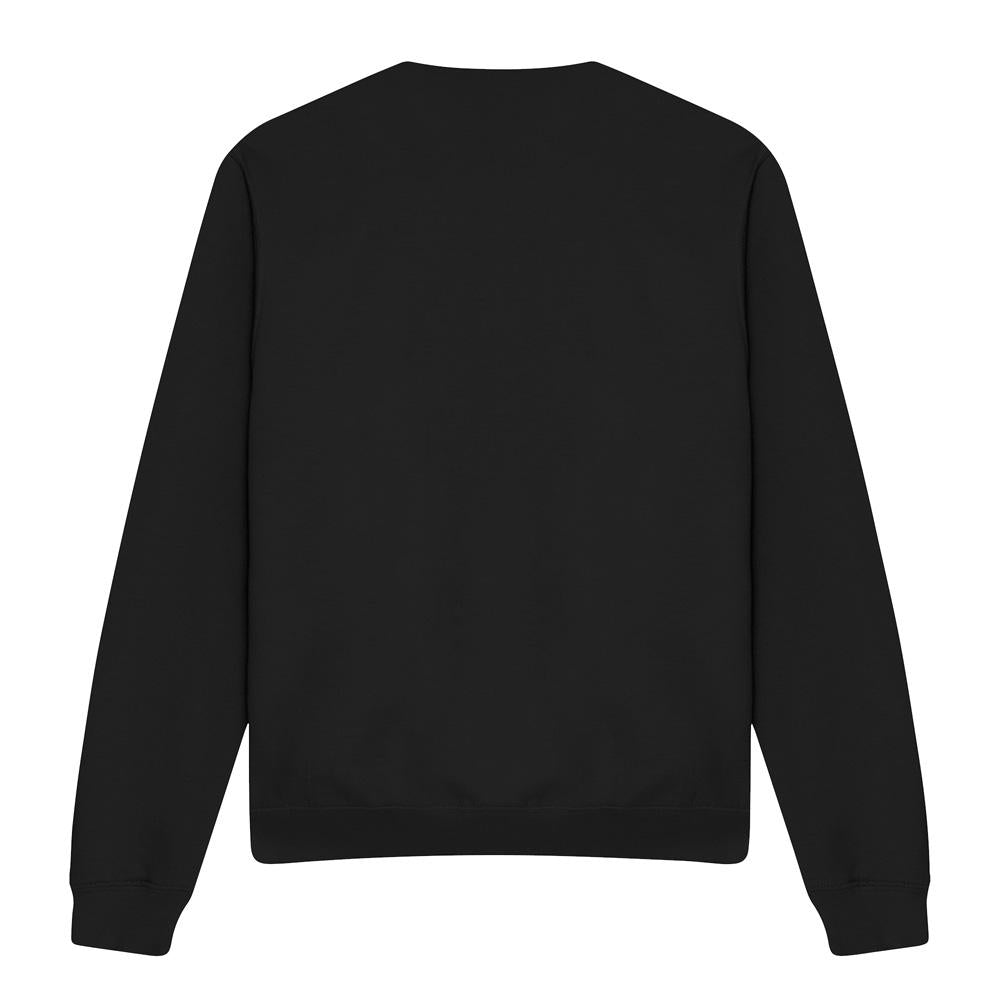 Black - Back - Lilo & Stitch Unisex Adult Coffee Crew Neck Sweatshirt