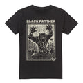Black - Side - Black Panther Mens Linocut T-Shirt
