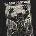 Black - Pack Shot - Black Panther Mens Linocut T-Shirt