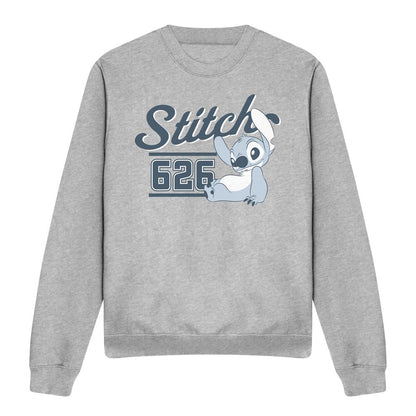 Heather Grey - Front - Lilo & Stitch Unisex Adult 626 Sports Sweatshirt
