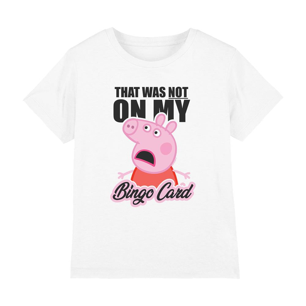 White - Lifestyle - Peppa Pig Girls Bingo Card T-Shirt