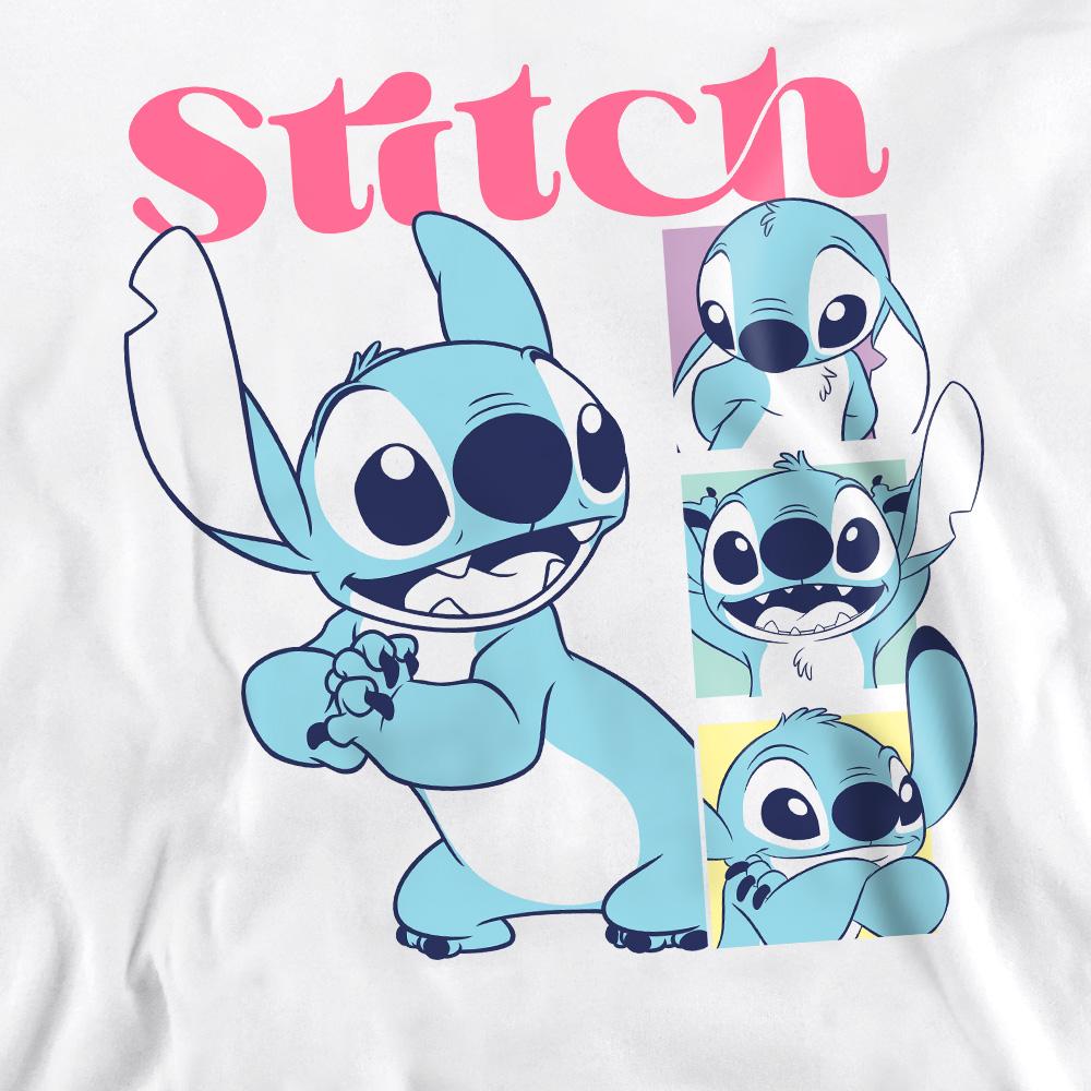 White - Back - Lilo & Stitch Unisex Adult 100 Kisses Sweatshirt