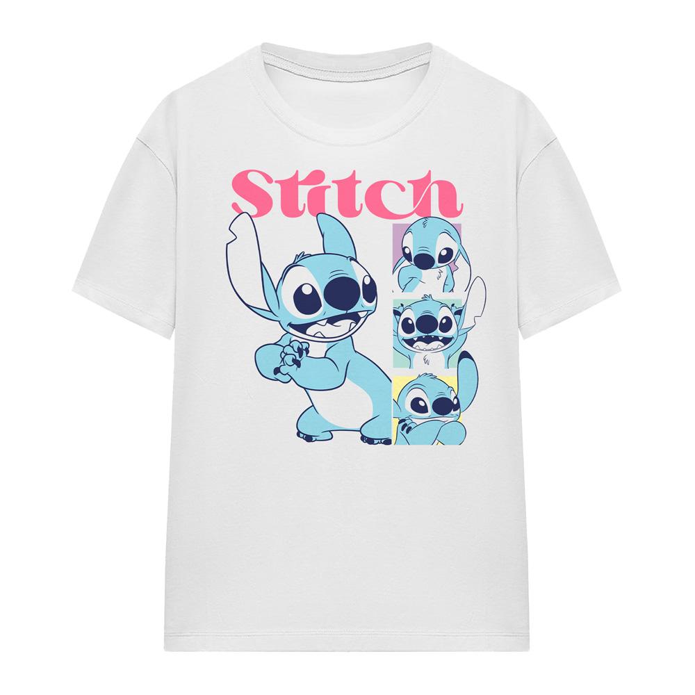 White - Lifestyle - Lilo & Stitch Womens-Ladies 100 Kisses Classic T-Shirt