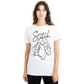 White - Lifestyle - Lilo & Stitch Womens-Ladies Sketchy Surprise Classic T-Shirt