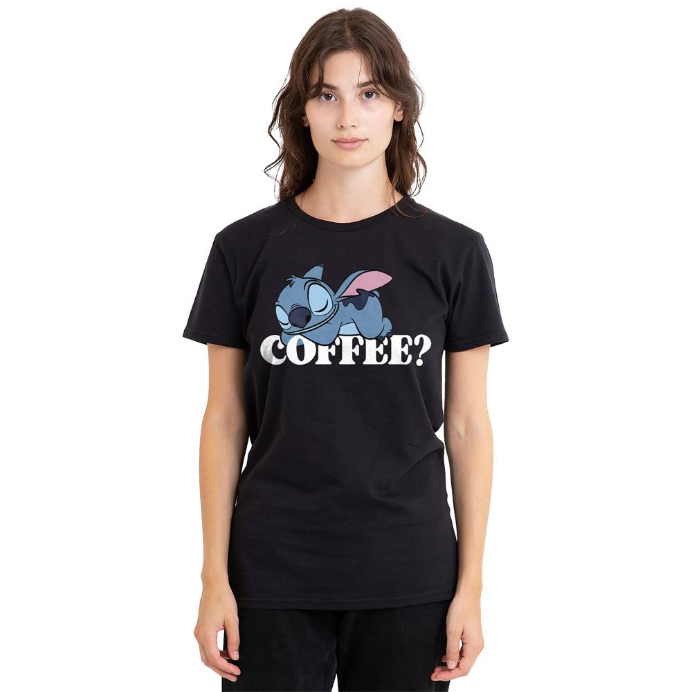 Black - Lifestyle - Lilo & Stitch Womens-Ladies Coffee? Classic T-Shirt