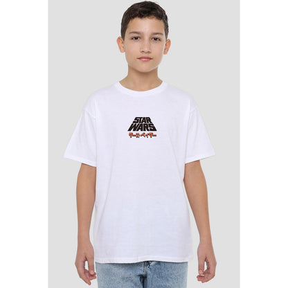 White - Back - Star Wars Childrens-Kids T-Shirt